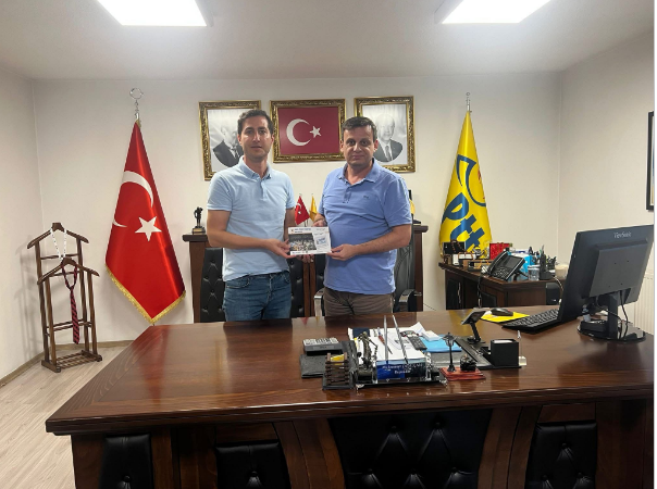 ZONSİAD Yönetim Kurulu Üyemiz Sayın Serkan Aycı, Zonguldak PTT Başmüdürü Sayın Muhammet Çatalçam’ı ziyaret etti.