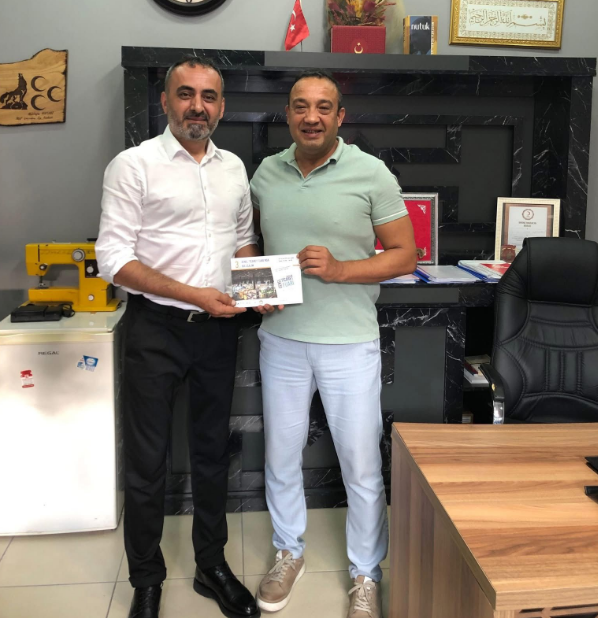 ZONSİAD Yönetim Kurulu Üyemiz Sayın Savaş Bayrak, MHP Çaycuma İlçe Başkanı Sayın Mustafa Kaplan’ı ziyareti