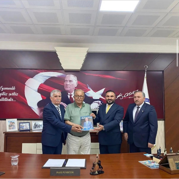 Zonguldak Ereğli Belediye Başkanı sayın Halil Posbıyık ’ı makamında ziyarette bulunduk